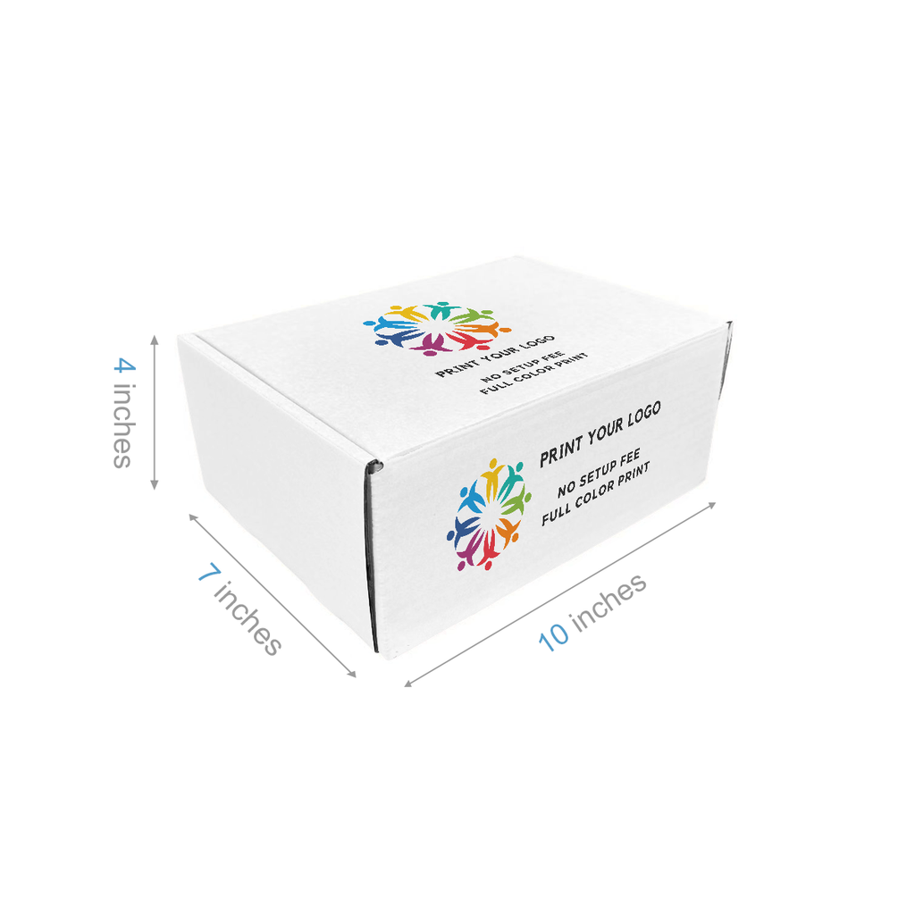 Custom printed white mailer box