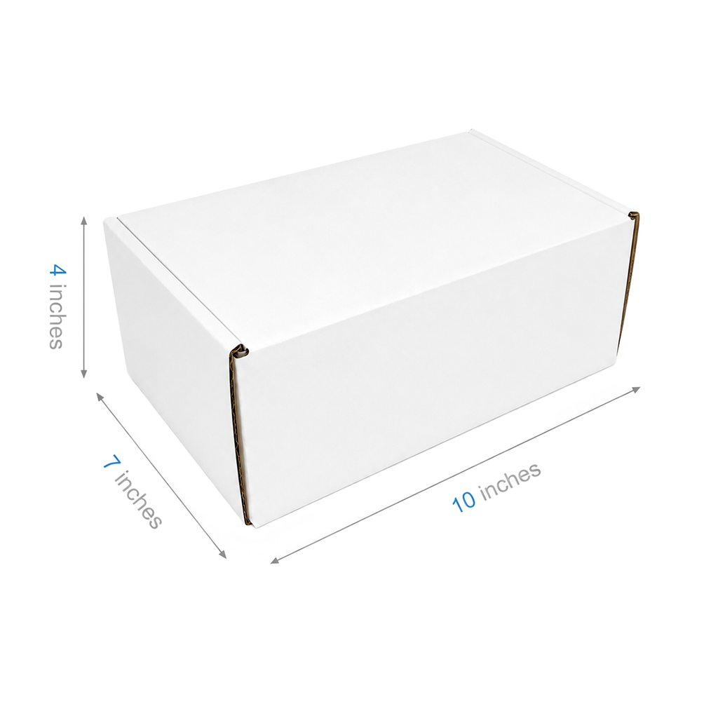 White tab-locking mailer box