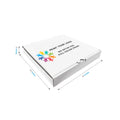 Custom printed white pizza box with your logo