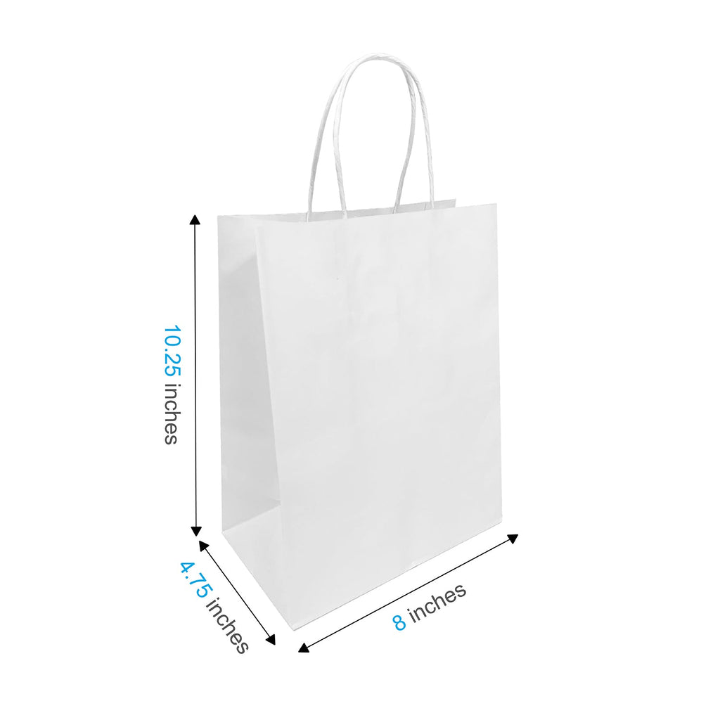 Cub white paper bag with twist handles