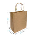 Cub kraft paper bag with twist handles, 8.5 x 4.75 x 10.25 in